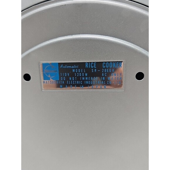 National RICE-O-MAT Rice Cooker SR-28EGH 15 Cup TESTED Made In JAPAN - Picture 16 of 16
